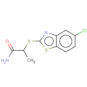 CAS No:74537-45-4 Propanamide,2-[(5-chloro-2-benzothiazolyl)thio]-