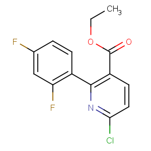 CAS No:745833-19-6 ethyl 6-chloro-2-(2,4-difluorophenyl)pyridine-3-carboxylate