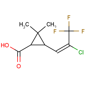 CAS No:74609-46-4 Cyclopropanecarboxylicacid, 3-(2-chloro-3,3,3-trifluoro-1-propen-1-yl)-2,2-dimethyl-