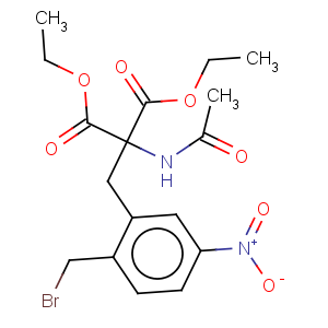 CAS No:74980-11-3 Propanedioic acid,2-(acetylamino)-2-[[2-(bromomethyl)-5-nitrophenyl]methyl]-, 1,3-diethyl ester