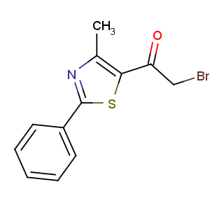CAS No:7520-95-8 2-bromo-1-(4-methyl-2-phenyl-1,3-thiazol-5-yl)ethanone