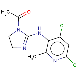 CAS No:75438-54-9 Ethanone,1-[2-[(4,6-dichloro-2-methyl-5-pyrimidinyl)amino]-4,5-dihydro-1H-imidazol-1-yl]-