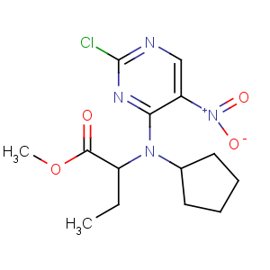 CAS No:755039-53-3 methyl<br />(2R)-2-[(2-chloro-5-nitropyrimidin-4-yl)-cyclopentylamino]butanoate