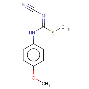 CAS No:75565-12-7 Carbamimidothioic acid,N-cyano-N'-(4-methoxyphenyl)-, methyl ester