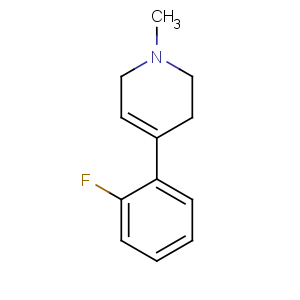 CAS No:75663-55-7 Pyridine,4-(2-fluorophenyl)-1,2,3,6-tetrahydro-1-methyl-