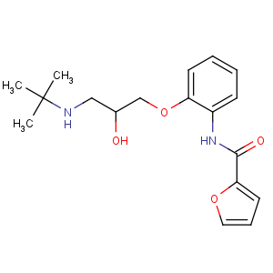 CAS No:75748-50-4 N-[2-[3-(tert-butylamino)-2-hydroxypropoxy]phenyl]furan-2-carboxamide