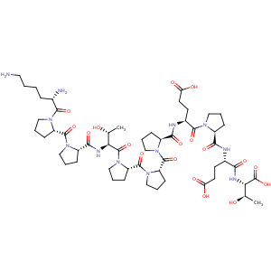 CAS No:75813-50-2 L-Threonine,L-lysyl-L-prolyl-L-prolyl-L-threonyl-L-prolyl-L-prolyl-L-prolyl-L-a-glutamyl-L-prolyl-L-a-glutamyl-