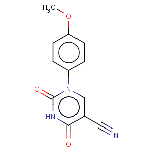 CAS No:75837-81-9 5-Pyrimidinecarbonitrile,1,2,3,4-tetrahydro-1-(4-methoxyphenyl)-2,4-dioxo-