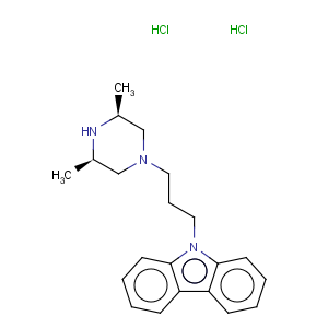 CAS No:75859-03-9 9H-Carbazole,9-[3-[(3R,5S)-3,5-dimethyl-1-piperazinyl]propyl]-, hydrochloride (1:2), rel-