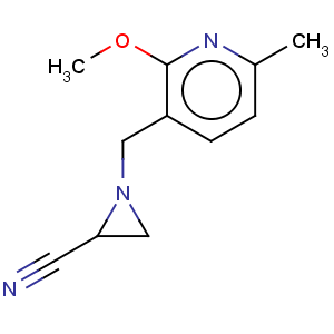 CAS No:75985-31-8 2-Aziridinecarbonitrile,1-[(2-methoxy-6-methyl-3-pyridinyl)methyl]-