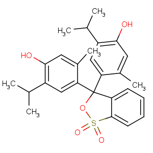 CAS No:76-61-9 4-[3-(4-hydroxy-2-methyl-5-propan-2-ylphenyl)-1,1-dioxo-2,<br />1λ