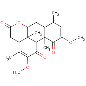 CAS No:76-78-8 Picrasa-2,12-diene-1,11,16-trione,2,12-dimethoxy-