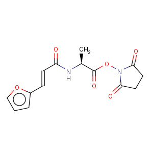 CAS No:76079-01-1 2-Propenamide,N-[2-[(2,5-dioxo-1-pyrrolidinyl)oxy]-1-methyl-2-oxoethyl]-3-(2-furanyl)-, (S)-(9CI)