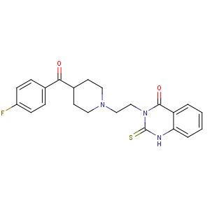 CAS No:76330-71-7 3-[2-[4-(4-fluorobenzoyl)piperidin-1-yl]ethyl]-2-sulfanylidene-1H-<br />quinazolin-4-one