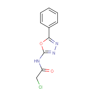 CAS No:7659-20-3 2-chloro-N-(5-phenyl-1,3,4-oxadiazol-2-yl)acetamide