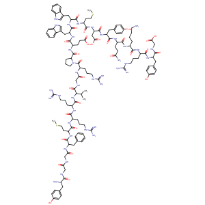 CAS No:76622-26-9 Glycine,L-tyrosylglycylglycyl-L-phenylalanyl-L-methionyl-L-arginyl-L-arginyl-L-valylglycyl-L-arginyl-L-prolyl-L-a-glutamyl-L-tryptophyl-L-tryptophyl-L-methionyl-L-a-aspartyl-L-tyrosyl-L-glutaminyl-L-lysyl-L-arginyl-L-tyrosyl-