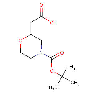 CAS No:766539-28-0 2-[4-[(2-methylpropan-2-yl)oxycarbonyl]morpholin-2-yl]acetic acid