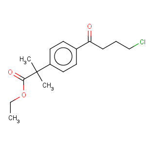 CAS No:76811-97-7 Ethyl 4-(4-chloro-1-oxobutyl)-alpha,alpha-dimethylbenzeneacetate
