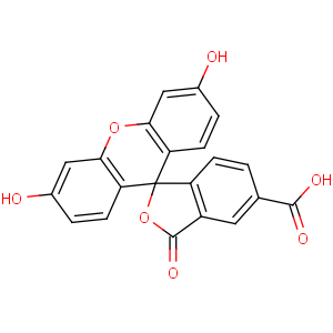CAS No:76823-03-5 3',6'-dihydroxy-3-oxospiro[2-benzofuran-1,9'-xanthene]-5-carboxylic acid