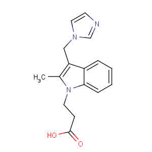 CAS No:76894-77-4 3-[3-(imidazol-1-ylmethyl)-2-methylindol-1-yl]propanoic acid