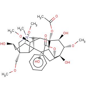 CAS No:76918-93-9 Aconitane-3,8,10,13,14,15-hexol,1,6,16-trimethoxy-4-(methoxymethyl)-20-methyl-, 8-acetate 14-benzoate, (1a,3a,6a,14a,15a,16b)-