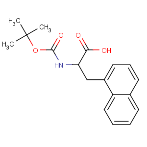 CAS No:76932-48-4 (2R)-2-[(2-methylpropan-2-yl)oxycarbonylamino]-3-naphthalen-1-<br />ylpropanoic acid