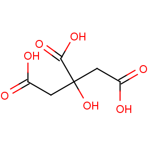 CAS No:77-92-9 2-hydroxypropane-1,2,3-tricarboxylic acid