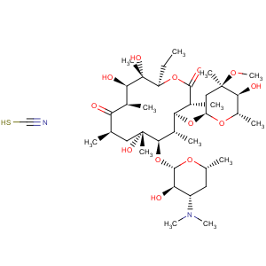 CAS No:7704-67-8 Erythromycin thiocyanate