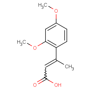 CAS No:7706-67-4 (E)-3-(2,4-dimethoxyphenyl)but-2-enoic acid