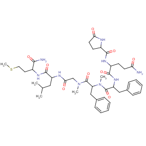 CAS No:77128-69-9 L-Methioninamide,5-oxo-L-prolyl-L-glutaminyl-L-phenylalanyl-N-methyl-L-phenylalanyl-N-methylglycyl-L-leucyl-(9CI)