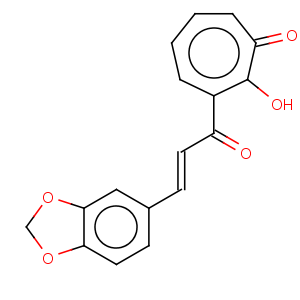 CAS No:77633-05-7 2,4,6-Cycloheptatrien-1-one,3-[3-(1,3-benzodioxol-5-yl)-1-oxo-2-propen-1-yl]-2-hydroxy-