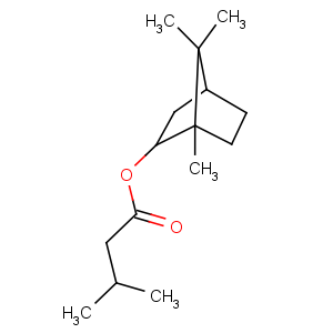 CAS No:7779-73-9 (4,7,7-trimethyl-3-bicyclo[2.2.1]heptanyl) 3-methylbutanoate