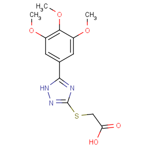 CAS No:77803-55-5 Acetic acid,2-[[3-(3,4,5-trimethoxyphenyl)-1H-1,2,4-triazol-5-yl]thio]-