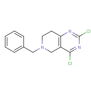 CAS No:778574-06-4 6-benzyl-2,4-dichloro-7,8-dihydro-5H-pyrido[4,3-d]pyrimidine
