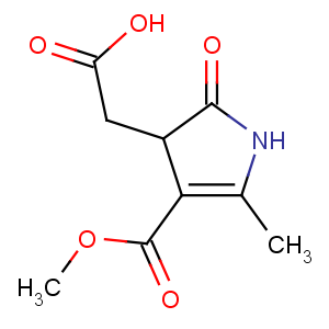 CAS No:77978-73-5 2-(4-methoxycarbonyl-5-methyl-2-oxo-1,3-dihydropyrrol-3-yl)acetic acid