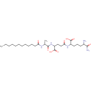 CAS No:78088-46-7 (2S,6S)-6,<br />7-diamino-2-[[(4R)-4-carboxy-4-[[(2S)-2-(dodecanoylamino)propanoyl]<br />amino]butanoyl]amino]-7-oxoheptanoic acid