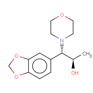 CAS No:78168-92-0 4-Morpholineethanol, b-1,3-benzodioxol-5-yl-a-methyl-, (aR,bS)-rel-