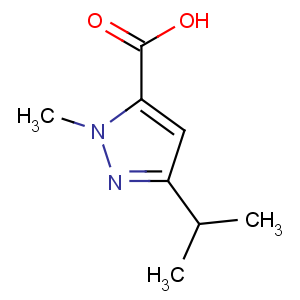 CAS No:78208-73-8 2-methyl-5-propan-2-ylpyrazole-3-carboxylic acid