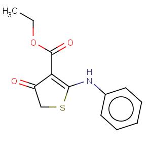 CAS No:78267-15-9 3-Thiophenecarboxylicacid, 4,5-dihydro-4-oxo-2-(phenylamino)-, ethyl ester