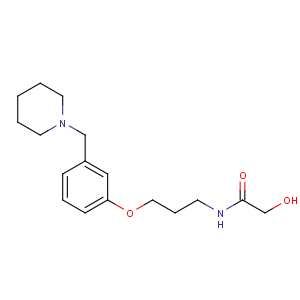 CAS No:78273-80-0 2-hydroxy-N-[3-[3-(piperidin-1-ylmethyl)phenoxy]propyl]acetamide