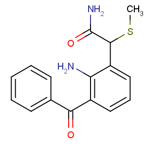 CAS No:78281-61-5 2-(2-amino-3-benzoylphenyl)-2-methylsulfanylacetamide