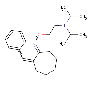 CAS No:78372-27-7 N-[2-[(E)-[(2E)-2-benzylidenecycloheptylidene]amino]oxyethyl]-N-propan-<br />2-ylpropan-2-amine