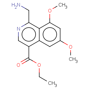 CAS No:784127-15-7 4-Isoquinolinecarboxylicacid, 1-(aminomethyl)-6,8-dimethoxy-, ethyl ester