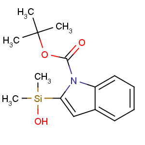 CAS No:784161-48-4 tert-butyl 2-[hydroxy(dimethyl)silyl]indole-1-carboxylate