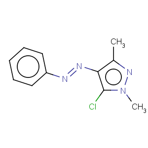 CAS No:78431-21-7 1H-Pyrazole,5-chloro-1,3-dimethyl-4-(2-phenyldiazenyl)-