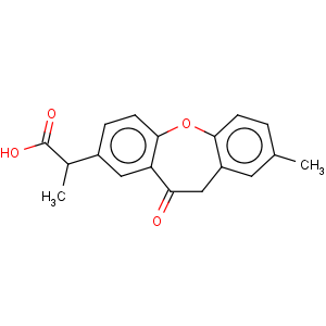 CAS No:78499-27-1 Dibenz[b,f]oxepin-2-aceticacid, 10,11-dihydro-a,8-dimethyl-11-oxo-