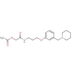 CAS No:78628-28-1 [2-oxo-2-[3-[3-(piperidin-1-ylmethyl)phenoxy]propylamino]ethyl] acetate