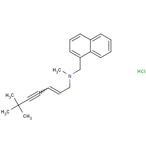CAS No:78628-80-5 (E)-N,6,<br />6-trimethyl-N-(naphthalen-1-ylmethyl)hept-2-en-4-yn-1-amine