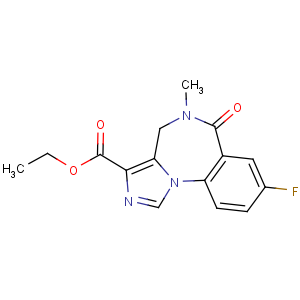 CAS No:78755-81-4 ethyl<br />8-fluoro-5-methyl-6-oxo-4H-imidazo[1,5-a][1,<br />4]benzodiazepine-3-carboxylate