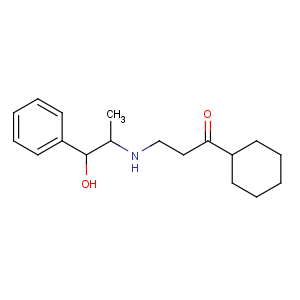 CAS No:78756-61-3 1-cyclohexyl-3-[[(1R,<br />2S)-1-hydroxy-1-phenylpropan-2-yl]amino]propan-1-one